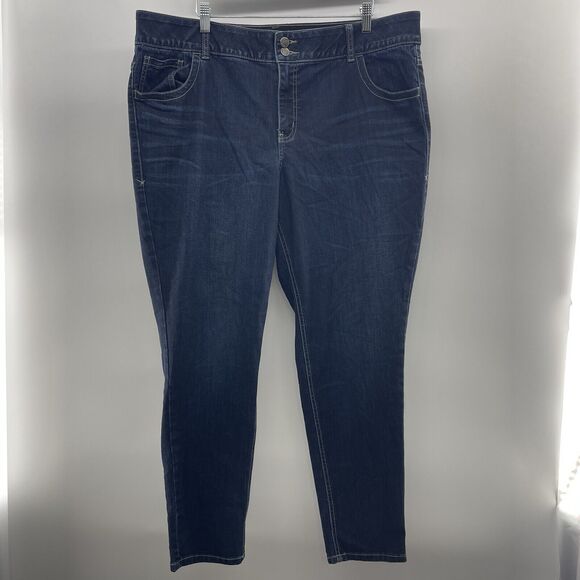 Lane Bryant Plus 20 Skinny Jean Tighter Tummy Technology Fit High Rise Stretch - Picture 3 of 15